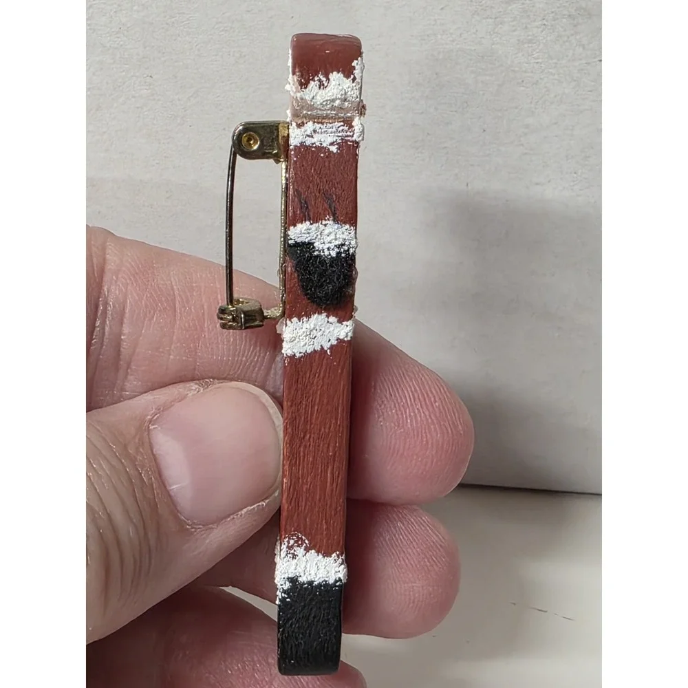 Santa Claus  Clothes Pin Pin Brooch Handmade Christmas Pin
